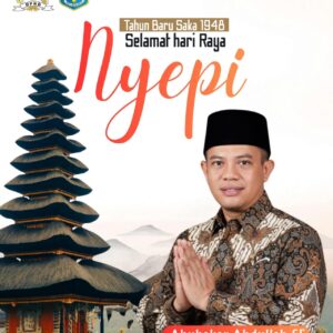 Wakil Ketua DPRD Lobar Abubakar Abdullah Mengucapkan Selamat Hari Raya Nyepi